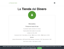 Tablet Screenshot of latiendadeldinero.com